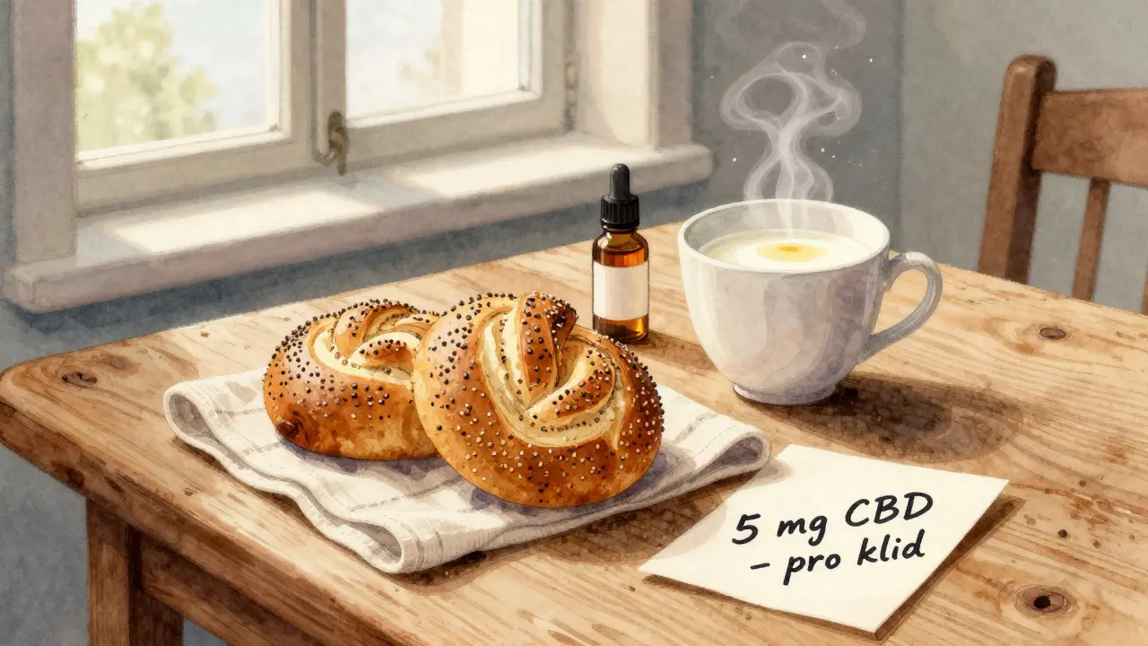 Česká pekárna nabízí konopné rohlíky s CBD, doprovázené teplým mlékem a medem.