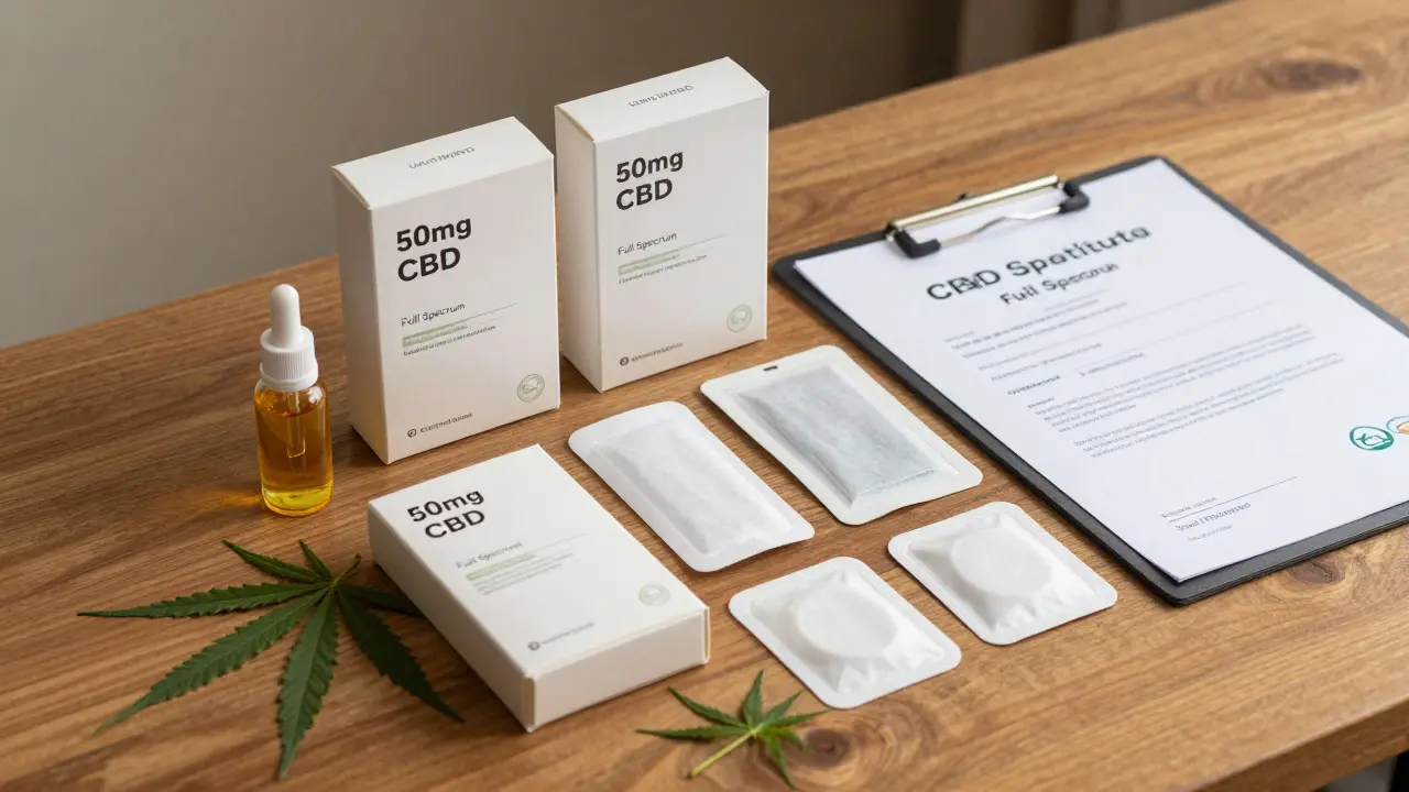 Balení kvalitních CBD náplastí s certifikátem