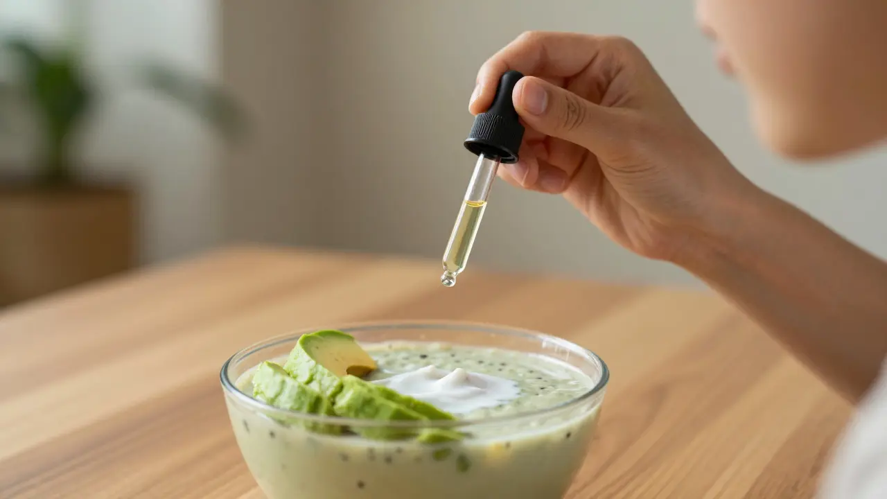 Lidé užívající CBD sublinguálně nebo v smoothie s tuky