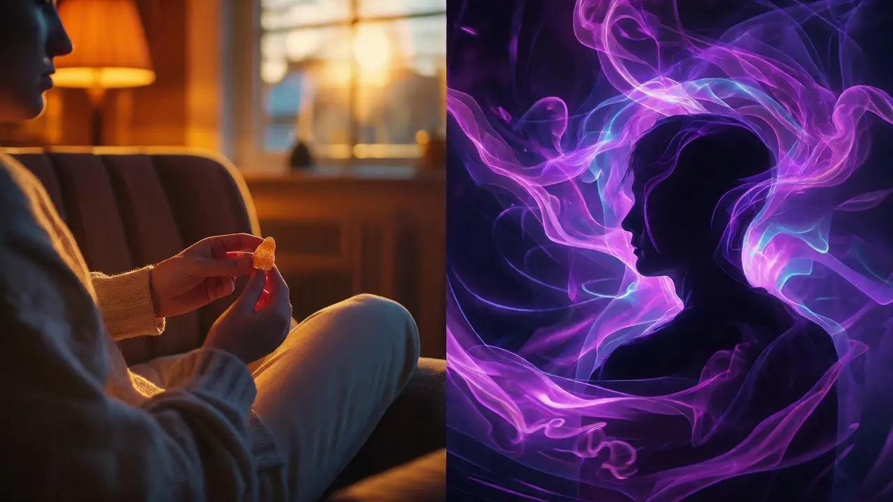 Kontrast mezi klidnou relaxací a intenzivní energetickou vířící energií